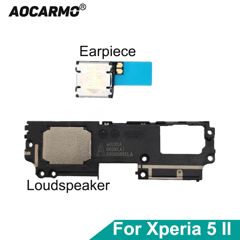 Aocarmo For SONY Xperia 5 II / X5ii SO-52A SOG02 Top Ear Speaker Receiver Earphone Earpiece With Adhesive Bottom Loudspeaker