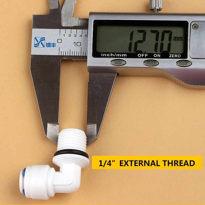 1/4 "Ống Tay 1/4" Nam Sợi Chỉ Đến Ống Kết Nối Với Hàn Kín Vòng 4044W Bể Cá Lắp 12.5MM nước RO Nhựa Khớp Nối