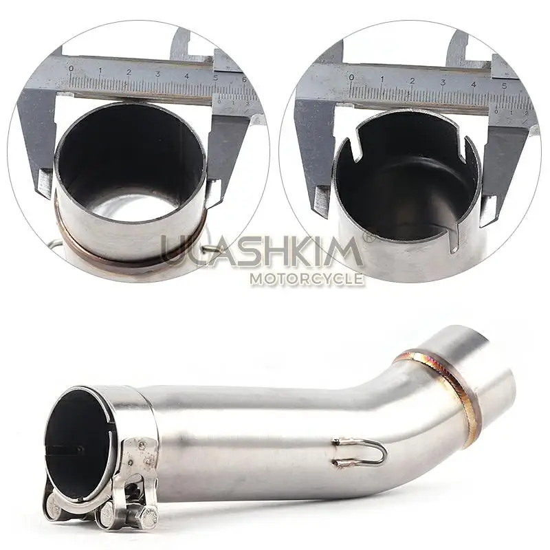 Motorcycle Full System Exhaust Muffler Middle Link Pipe Slip On For Honda CB400 CB 400 Fit All Years