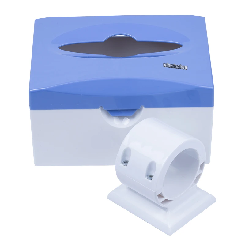 Dental Post Mount Utility 45mm Paper Tissue Box Blue/Green/White For Dental Unit