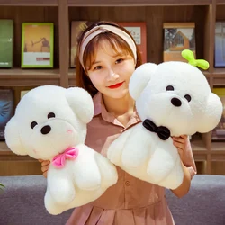 1PCS 25/30/50CM Simulation Bichon Frise Dog Plush Toy Cute Soft Stuffed Animal Toys Gift