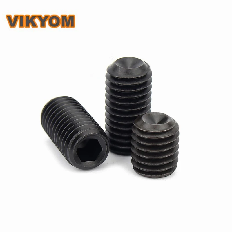 Female end headless hexagon socket set screws 12.9 level Hexagon socket headless screw M1.6 M2 M2.5 M3 M4 M5 M6 M8 M10 M12 M14