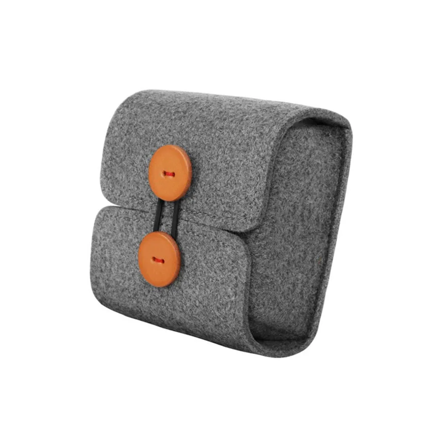 

Портативная сумка для хранения цифровых кабелей, миниатюрная фетровая сумка для наушников, мобильных устройств, портативная коробка для хранения кабелей питания