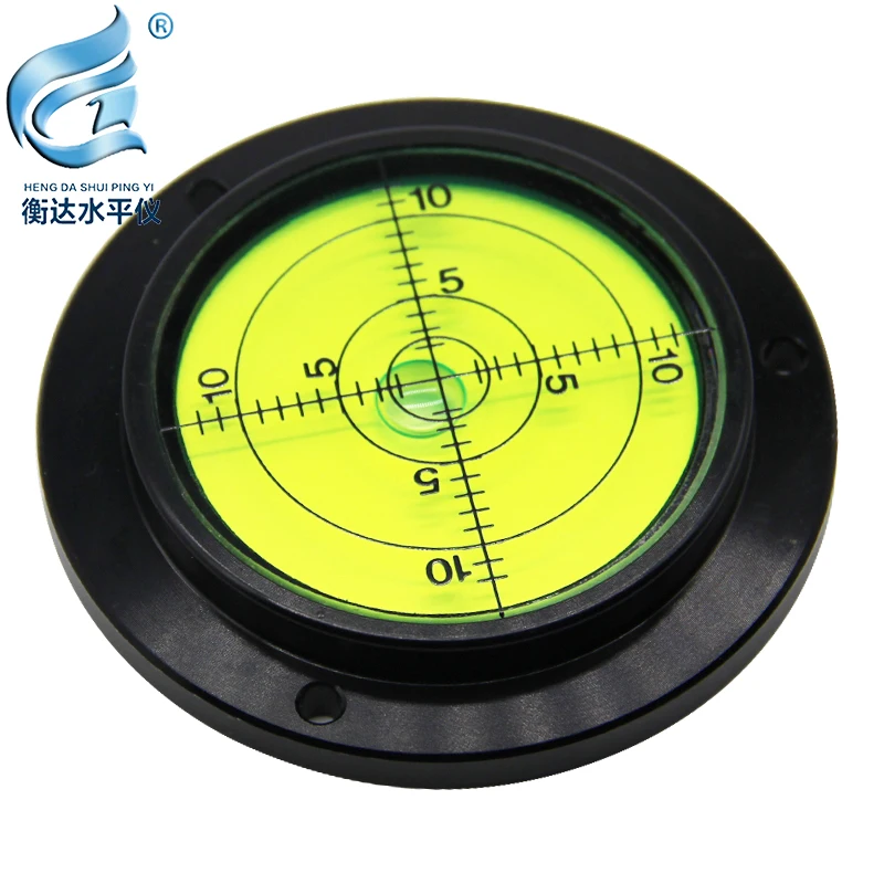 bubble spirit level Round Spirit Levels Crane horizontal bubble Level Measuring Instrument Size 80*62*13mm 1 order