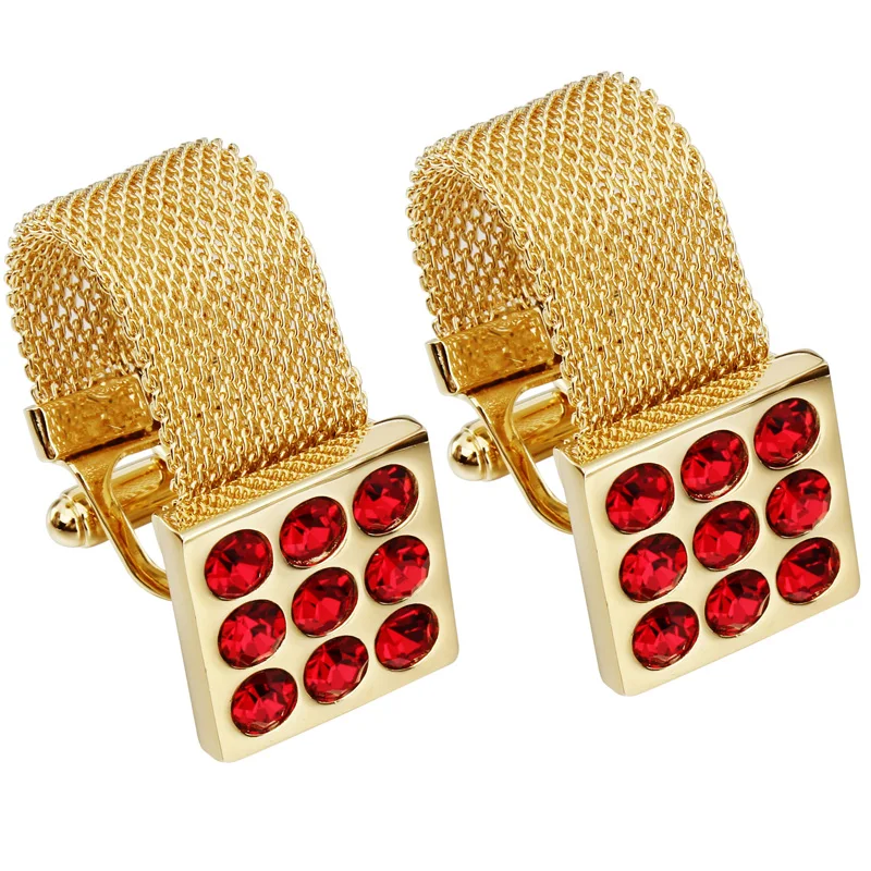 Crystal Cufflinks for men with Chain,Men French Cuff Shirt,Fashionable Jewellery Accessories for Men for Christmas,Wedding Party