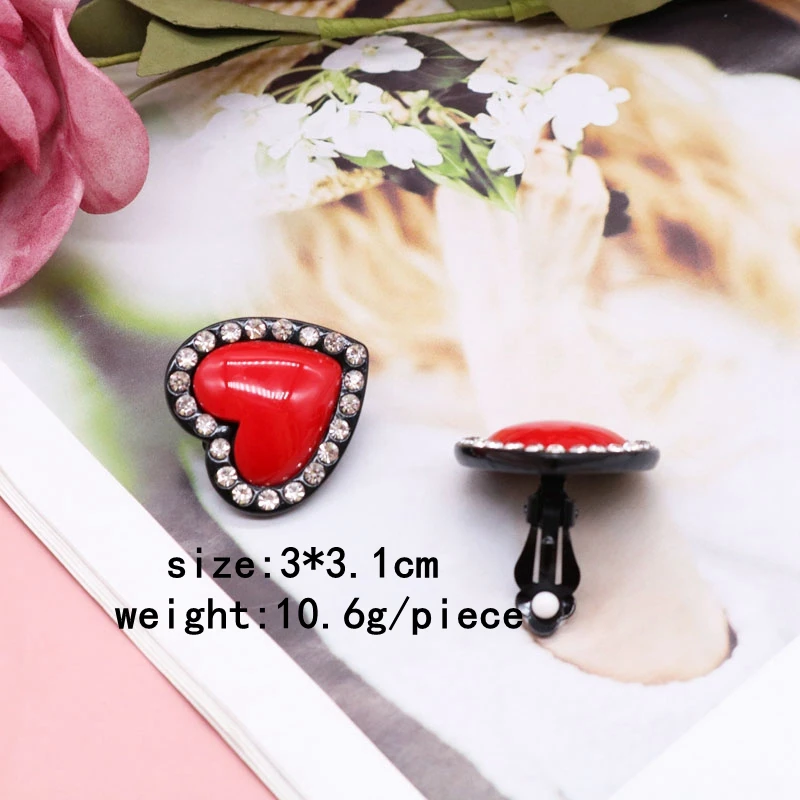 Personality Alloy Clip Earring Pendiente Creative Party Rhinestone Knotted Glaze For Women Pretty Girl