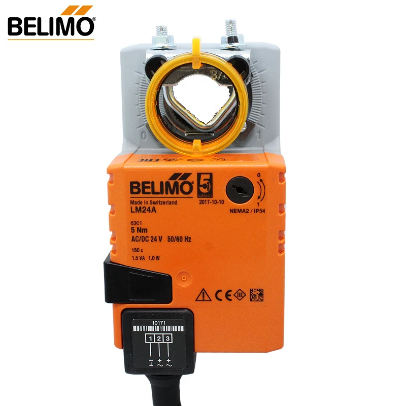 

Belimo 5NM LM24A LMU24 LM24A-F LM24A-TP Switch Type Damper actuator for operating air control dampers Open-close or 3-point