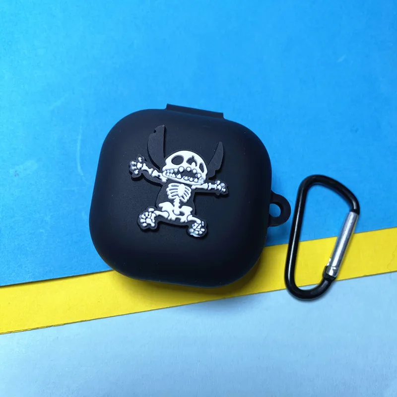 ديزني غرزة سماعة غطاء علبة لسامسونج غالاكسي براعم 2/لايف/برو سيليكون بلوتوث سماعة واقية مع هوك