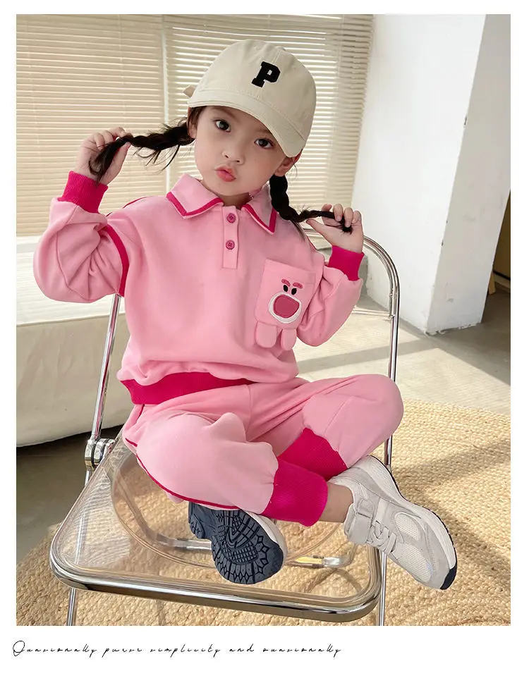 Girls Clothes Set New Spring and Autumn Clothes Children\'s Sweater Pants 2-piece Suits For Girls Baby Sports Suits