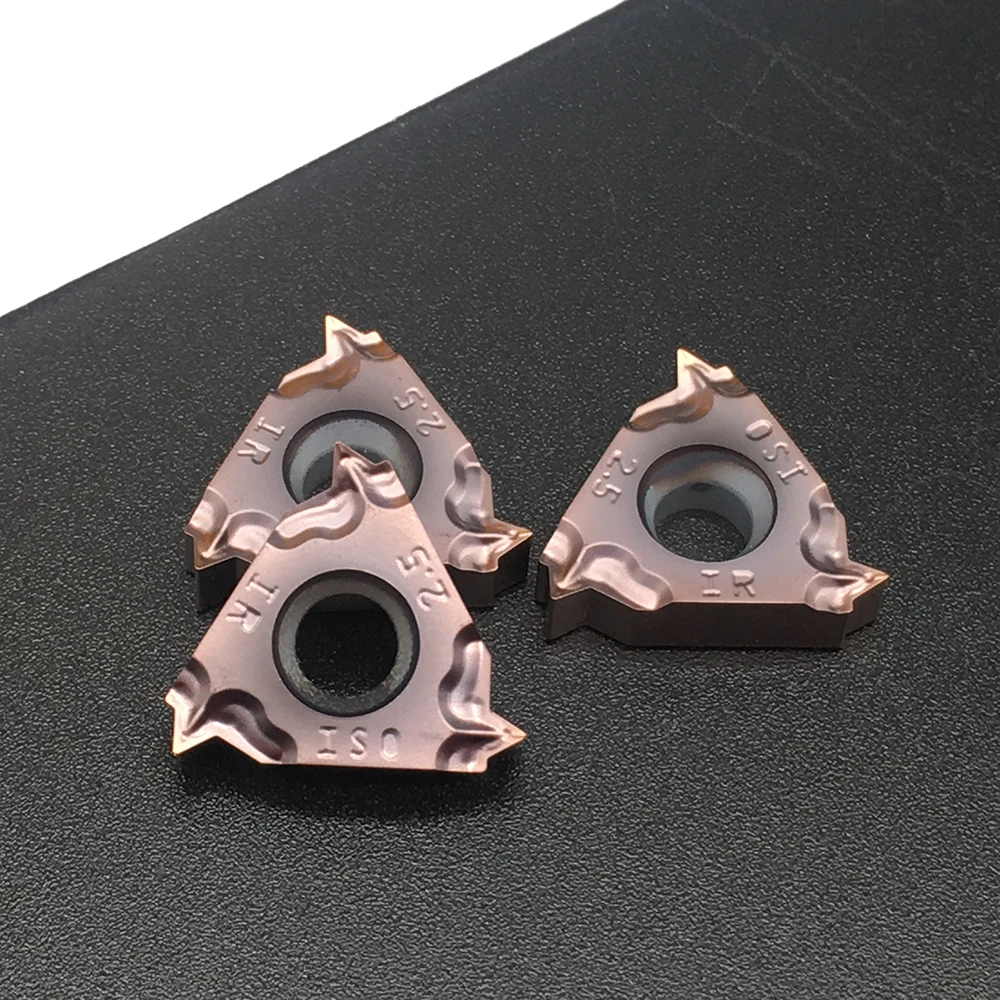 10PCS 16IR M 2.5 ISO FT1125 สแตนเลสและเหล็กชิ้นส่วนเครื่องกลึงสากลเครื่องมือ Toolholders เกลียวแทรก CNC