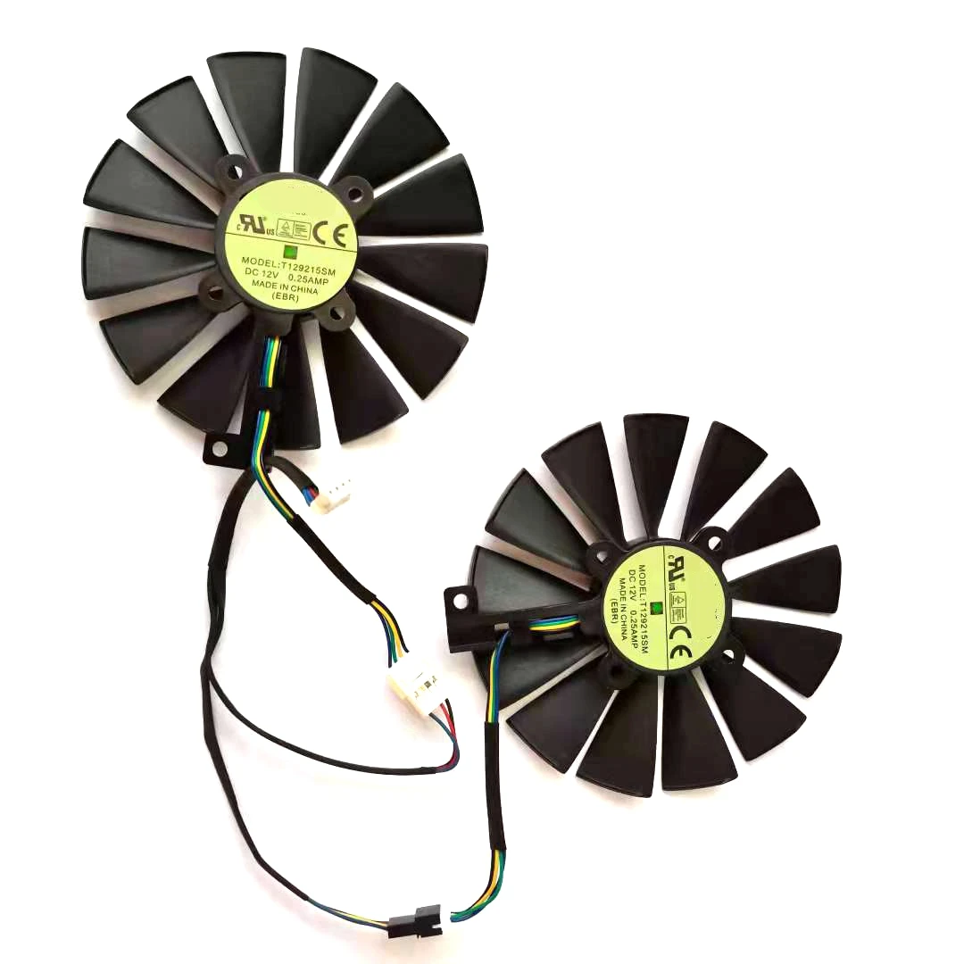 2 шт./Лот Новый PLD10010S12H T129215SM 95 мм 4pin для ASUS STRIX RX470 RX570 RX580 GTX1050 1050Ti вентилятор графической карты