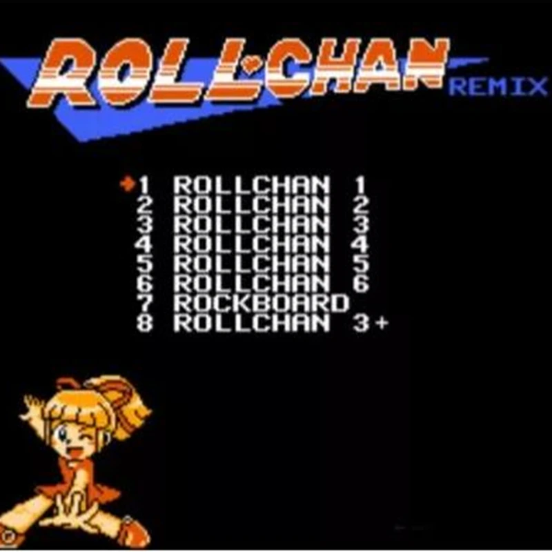 Special Rollchan Collection 8 in 1 for NES 8 bit game cartridge for FC video game console 60 pin card family