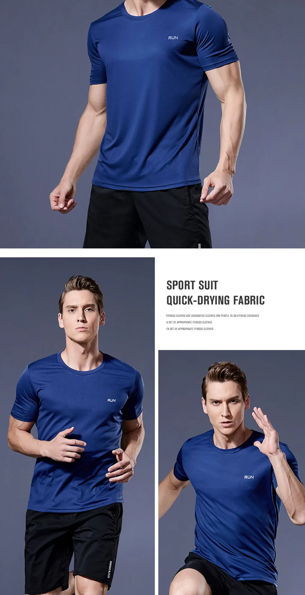 Sommer-T-Shirt für Herren, lässige weiße T-Shirts, kurzärmeliges Oberteil, atmungsaktive T-Shirts, schnelltrocknendes Fitness-Shirt, Fußballtrikot, Herrenbekleidung – Detail 16