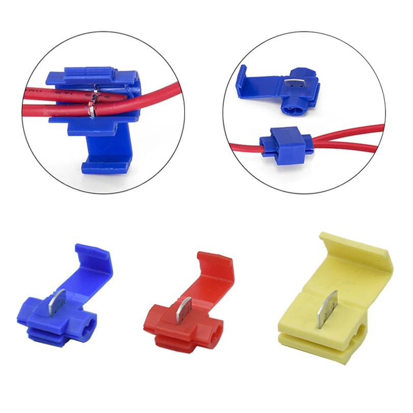 

10/50Pcs Blue RED YELLOW Scotch Lock Crimp Terminals Electrical CableConnectors Fast Quick Splice Lock Wire Terminals Crimp