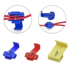 10/50Pcs Blue RED YELLOW Scotch Lock Crimp Terminals Electrical CableConnectors Fast Quick Splice Lock Wire Terminals Crimp T80