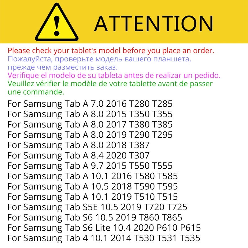 Tempered Glass Screen Protector for Samsung Galaxy Tab A 10.1 2019 T510 8.4 2020 8.0 2018 S5E 10.5 S6 Lite 10.4 P610 T590 T720