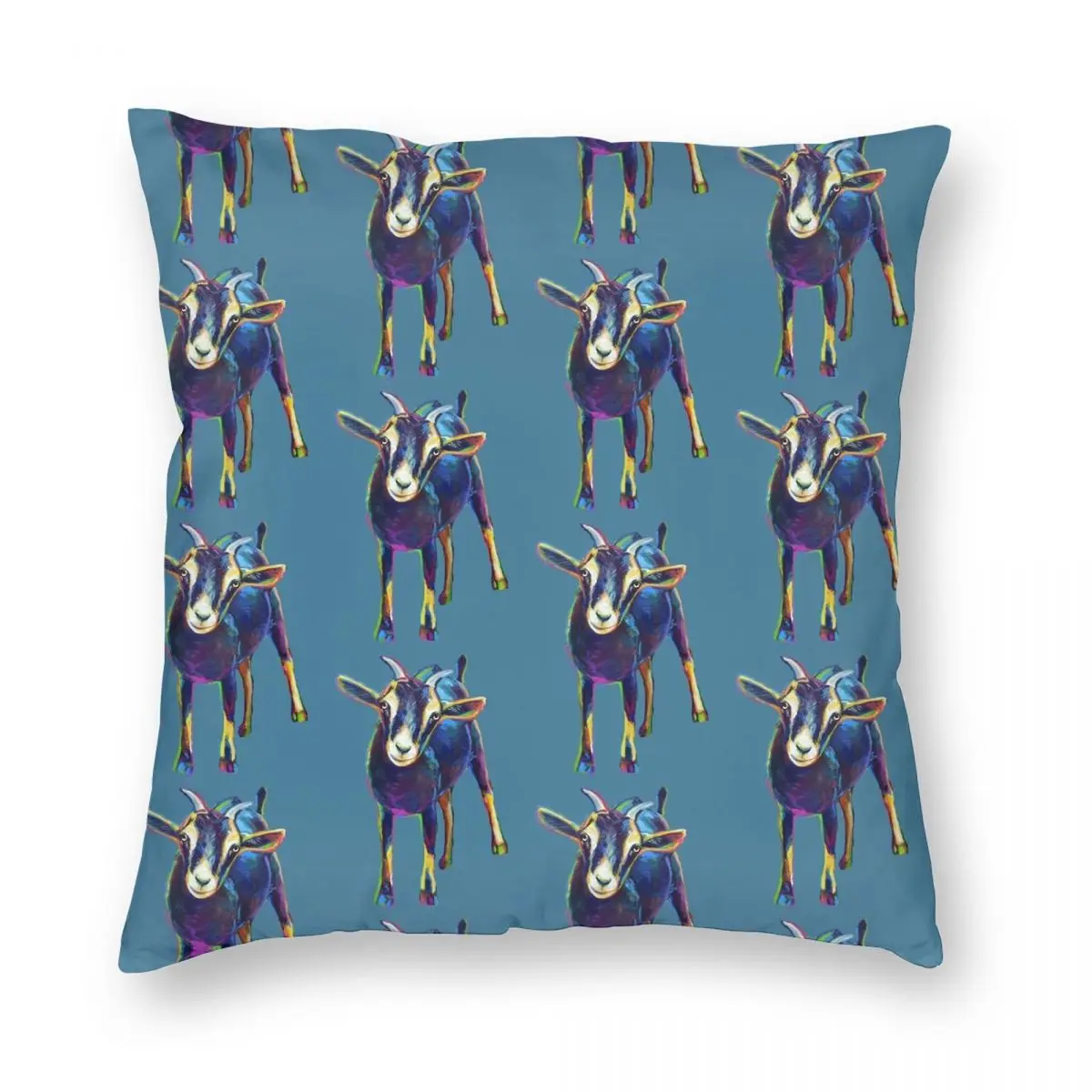 Gertie The Goat Star Of The Show Square Pillowcase Polyester Linen Velvet Creative Zip Decor Pillow Case Room Cushion Cover