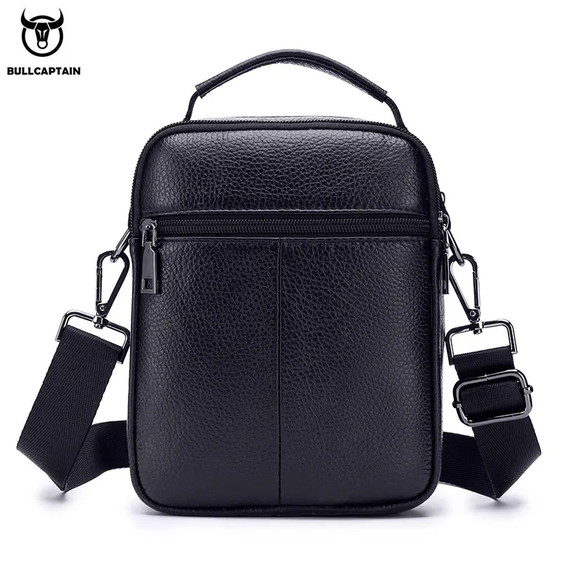 BULLCAPTAIN-Sac à Bandoulière en Cuir group pour Homme, Petits Sacs d\'Affaires, Sacoches Masculines, Nouvelle Marque