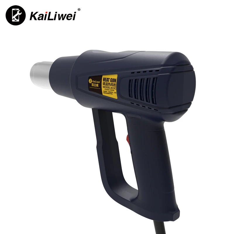 Display LCD pistola termica per la regolazione della temperatura 2000w strumento per pistola ad aria calda riscaldatore elettrico portatile dissaldatura PCB Shrink Wrapping