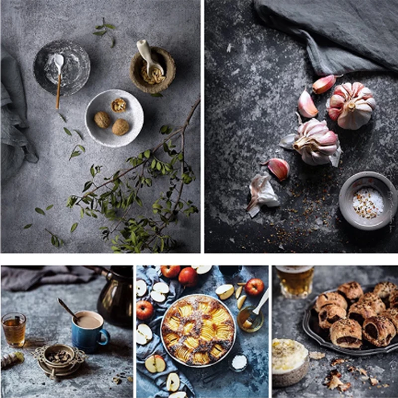 INS デスクトップ写真背景紙バックドロップ食品両面パターン表面防水写真小道具スタジオ