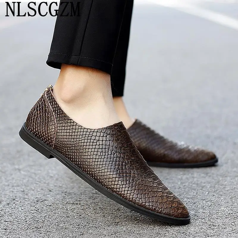 Loafers Leather Casual Shoes for Man 2024 Fashion Shoes Men Designer Slip on Shoes Men кроссовки мужские Chaussures Mâles сапоги