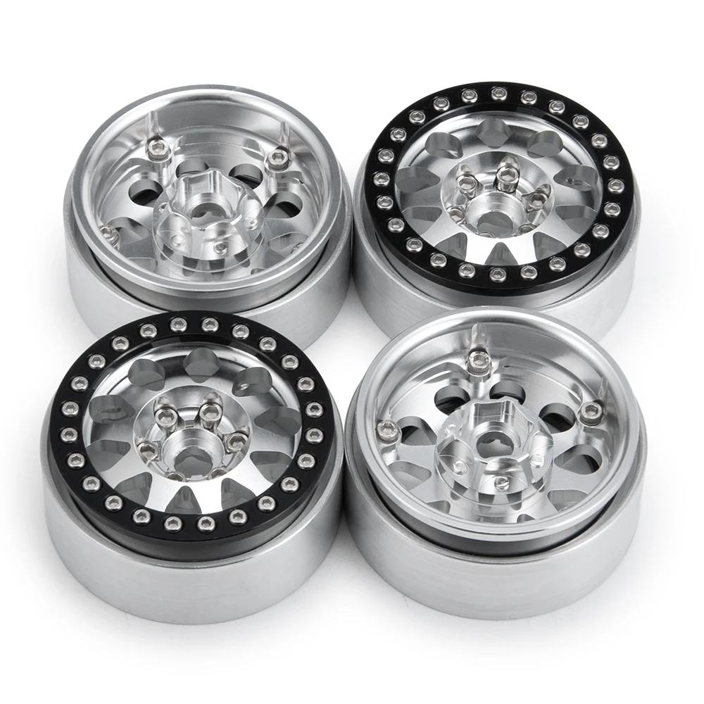 AXSPEED Piasty kół ze stopu aluminium 1,9 cala 25 mm o szerokości do gąsienic Axial SCX10 Tamiya cc01 1/10 RC Części do modernizacji samochodów