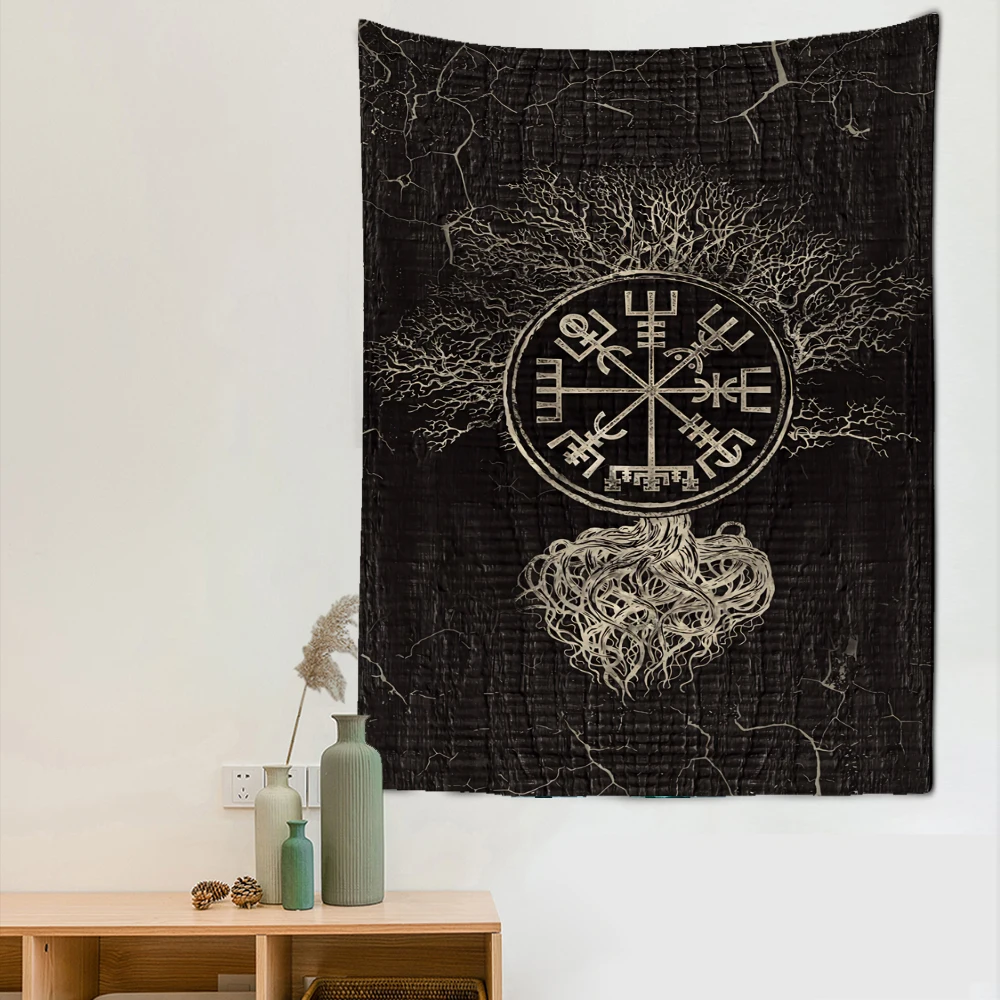 Mysterious Divination Symbols Tapestry Wall Hanging Boho Decor Wall Decor Tapestries Psychedelic Hippie Home Decor