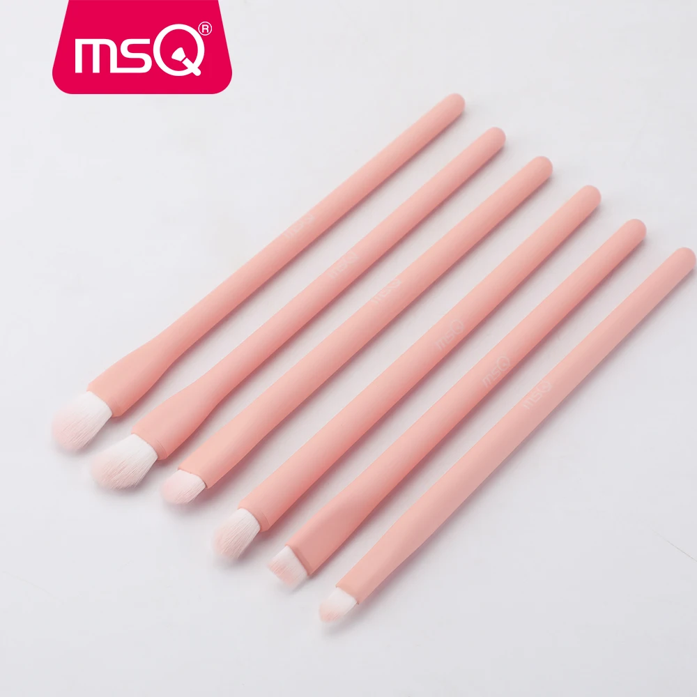 MSQ Eyeshadow Brush 6PCS Makeup Brushes Set Blending Eyebrow Lip Detail Eye shadow Brush Beauty Cosmetic Make Up Tool Kits