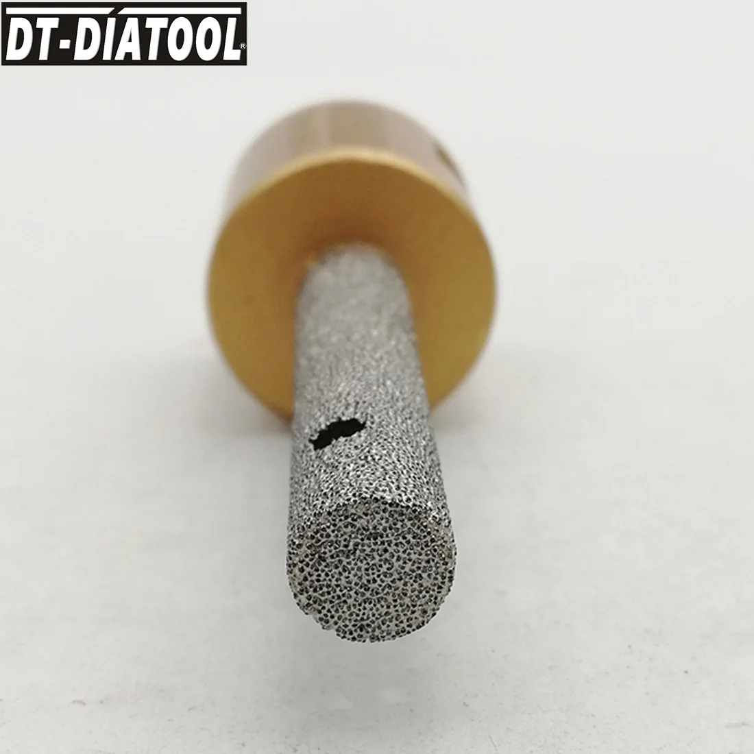 DT-DIATOOL 2pcs Dia 10mm M14 Thread Vacuum Brazed Diamond Milling Finger Bits Enlarge Holes in Porcelain Ceramic Marble Granite