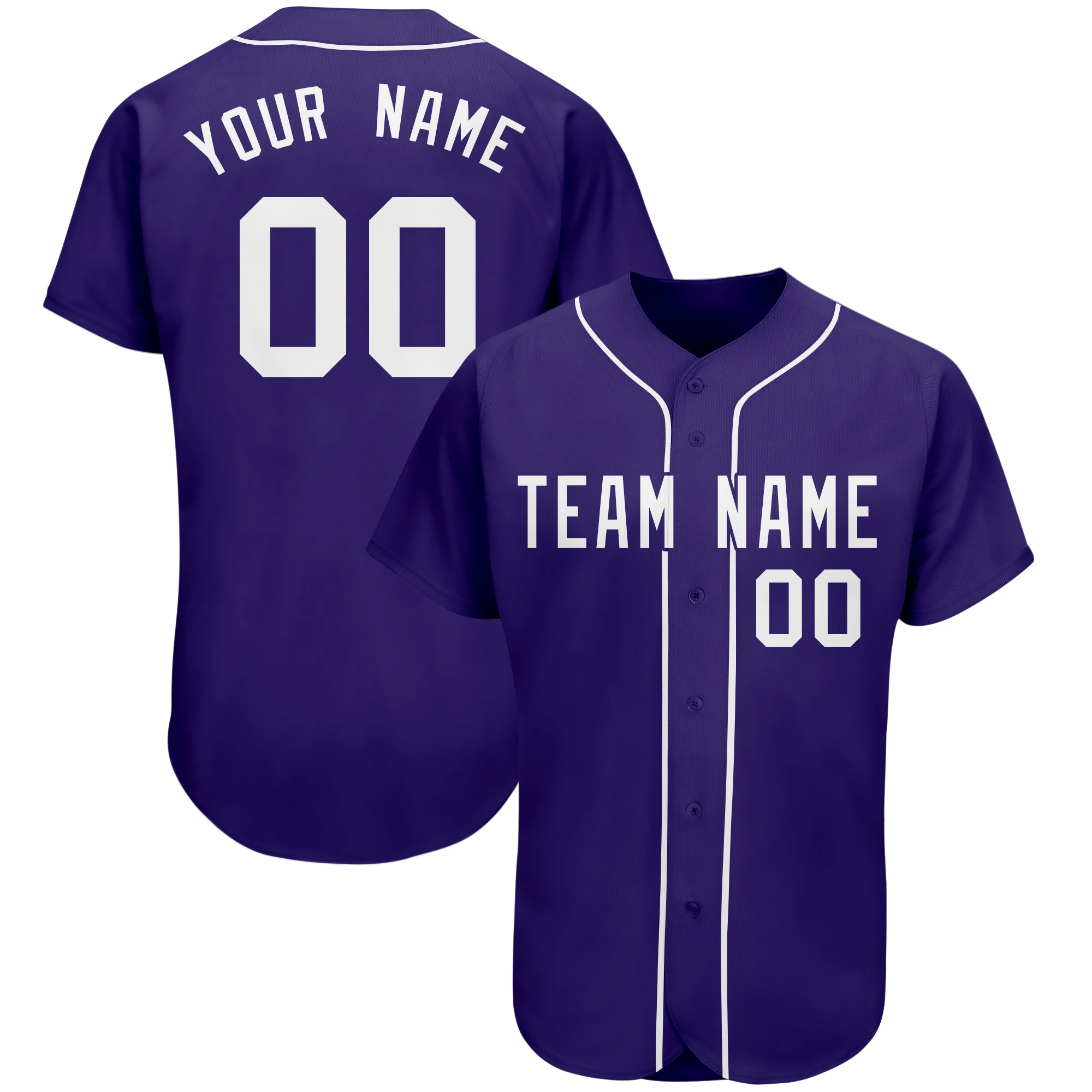 

Custom Baseball Jersey Design Shirts Athlete's Print Team Name Number Button-Down OutdoorsIndoors for Men Big size