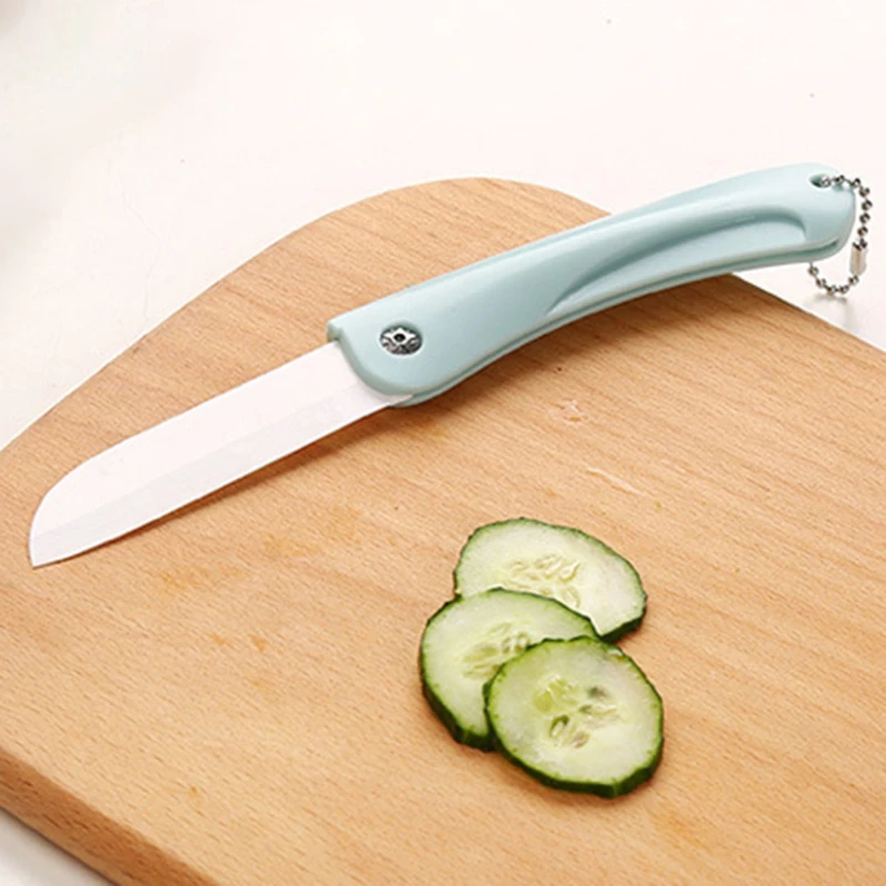 Folding Ceramic Fruit Knife Manufacturer Wholesale Household Nordic Color Peeler Fruit Knife Skinning Knife Kitchen Supplies