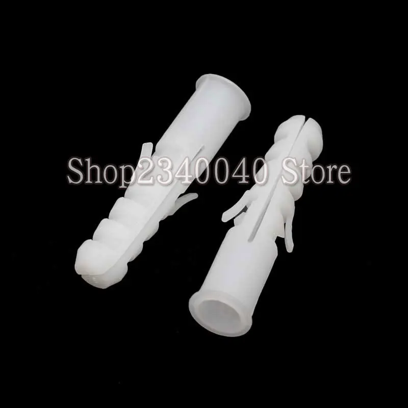 PE Plastic Expansion Tube Pipe Wall Anchors Plugs Expansion M5 M6 M7 M8 M10 M12 Column Expansion Screw Anchor Plug Wall Plugs