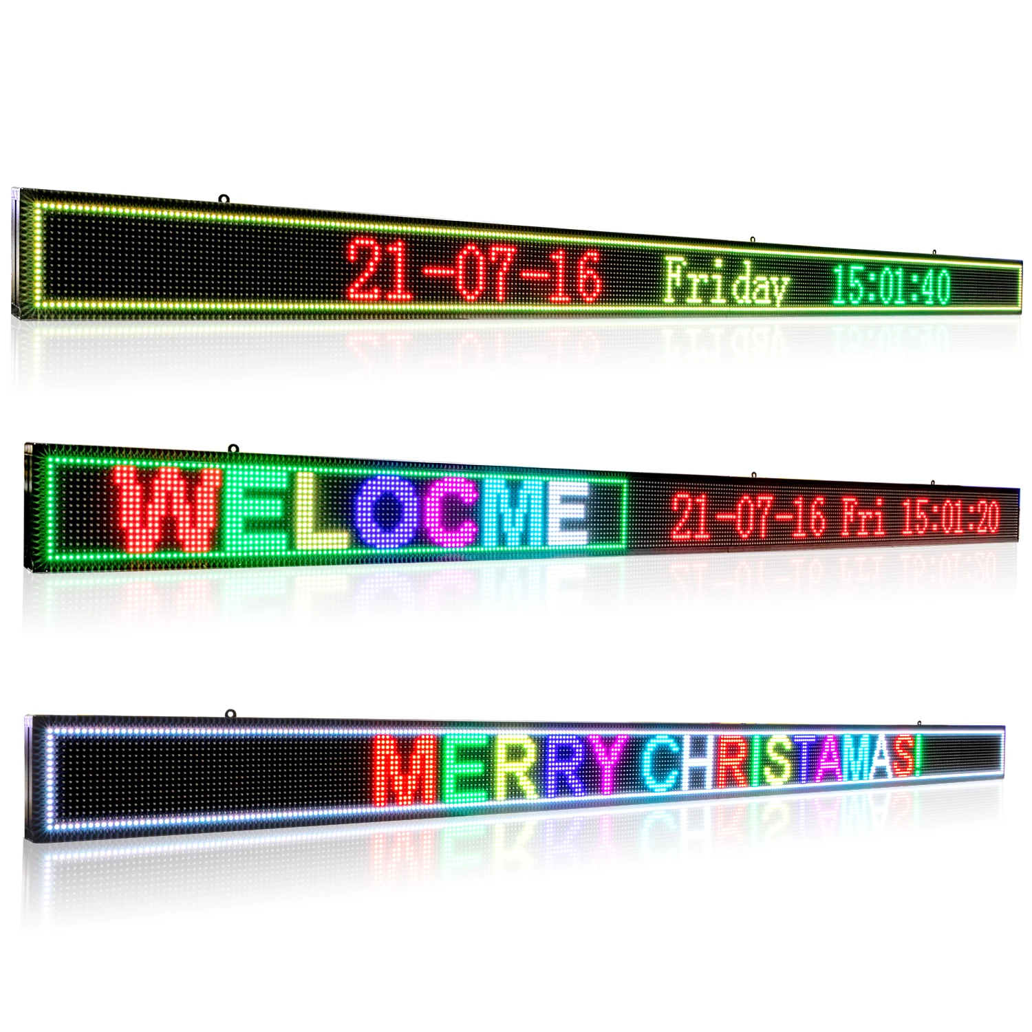 

247CM HD Indoor Led Display RGB 7-Colors WiFi Programmable Scrolling Message with SMD LED Advertising Sign for Shop