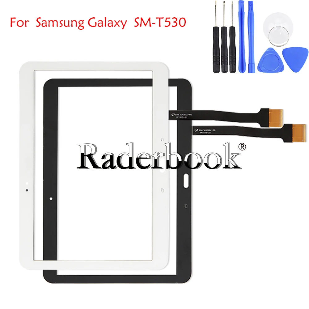 10.1 "태블릿 액세서리 ForSamsung Galaxy Tab 4 10.1 SM-T530 T530 T535 T531 터치 스크린 디지타이저 유리 패널 어셈블리