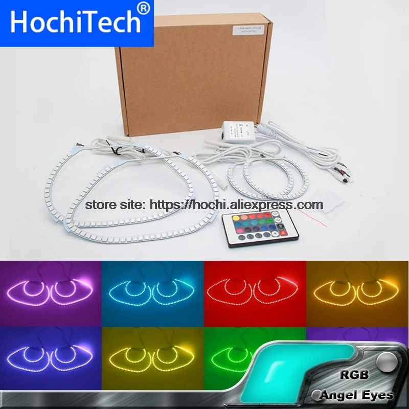 

HochiTech RGB Multi-Color LED Angel Eyes Halo Rings kit super brightness car styling For Honda Civic FD 2006 2007 2008 2009 2010
