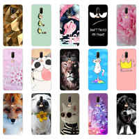 Silicon Case For oneplus 6 6T Case Soft TPU Painting Back Phone Cover For oneplus 6 Fundas Full Protective Coque Bumper Clear