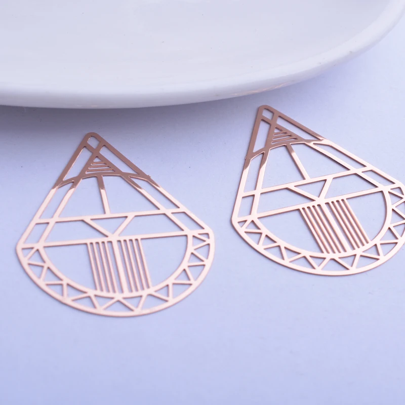 30 Stück AB6209 27*35mm Dreieck-Anhänger Geometrie-Anhänger DIY Schmuckherstellung – Detail 12