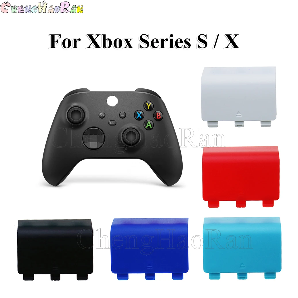 2 pezzi di ricambio in plastica batteria coperchio posteriore coperchio sportello per XBox Series S X custodia piastra Controller blu rosso bianco