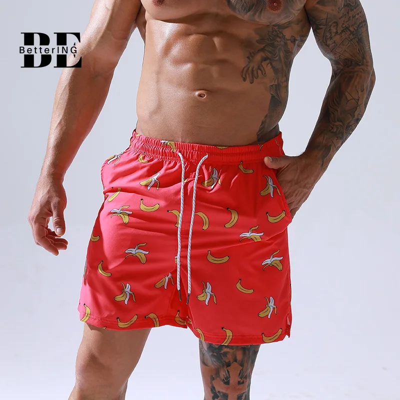 

Summer 2021 Men's Beach Surf Shorts Large Size Casual Pant Pant Pant Pant Straight Knitwear Printed Thin Floral Shorts