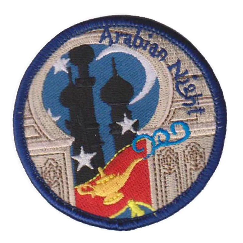 

Arabian Nights Computerized Embroidery Patch/Sewing Patches Make by Twill with PVC Backing Accept Custom and MOQ Only 50pcs