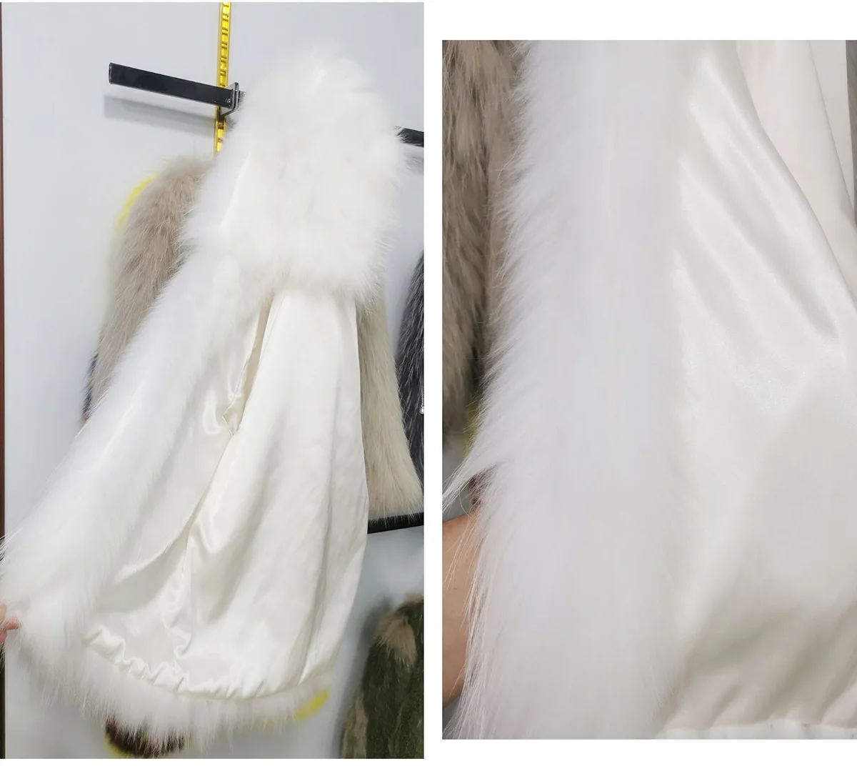 Fur raccoon fur woven jacket ladies winter fur jacket warm animal fur long-sleeved autumn jacket real animal fur woven