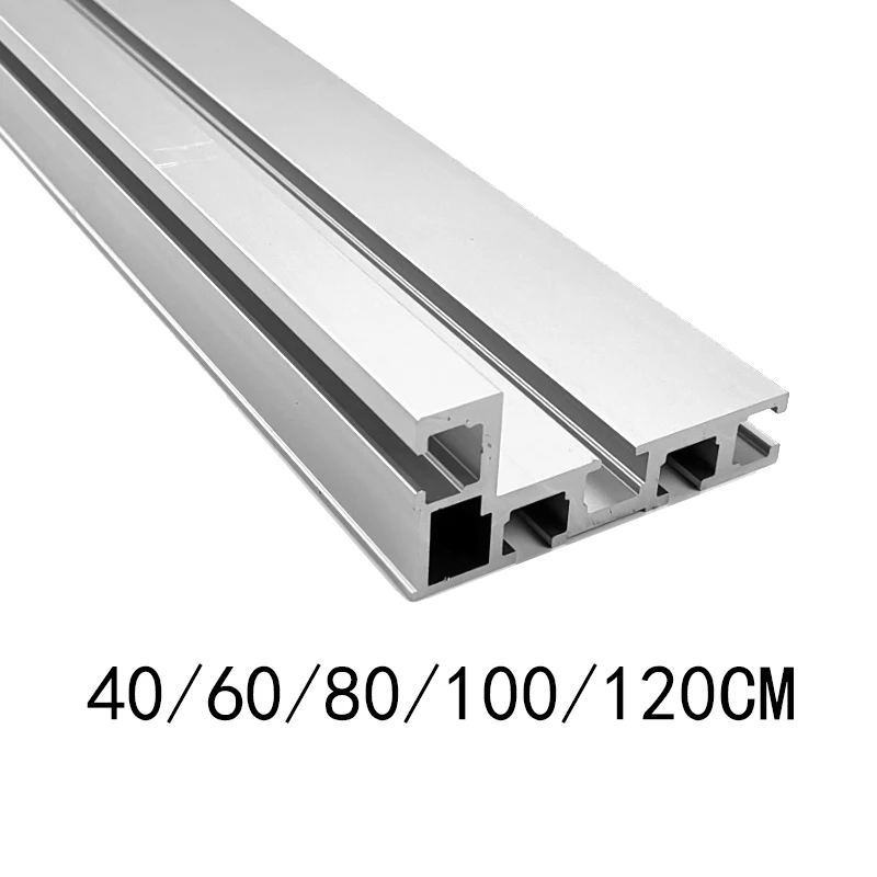 Profil Aluminium Pagar 75Mm Tinggi Saluran T-trek Kurung Geser Miter Gauge Pendukung Alat Pertukangan
