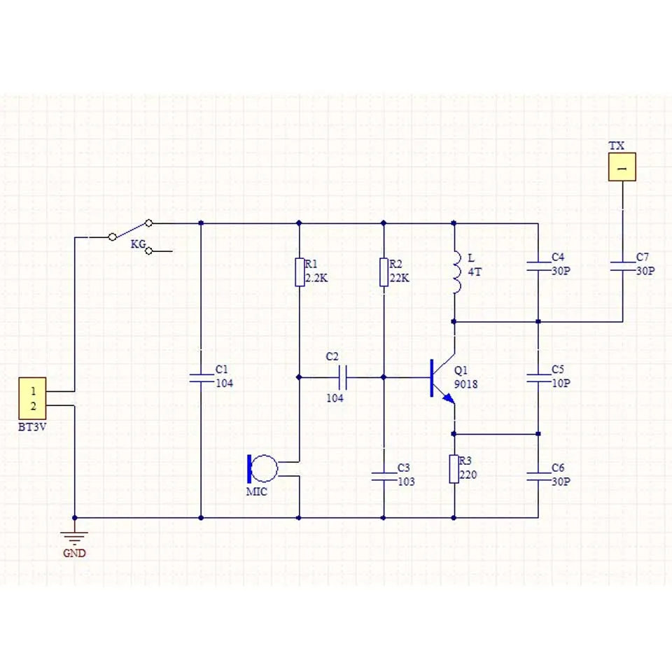Prosty mikrofon bezprzewodowy FM nadajnik FM części elektroniczne radio szkoleniowe zestaw diy nadajnik mikrofonu FM