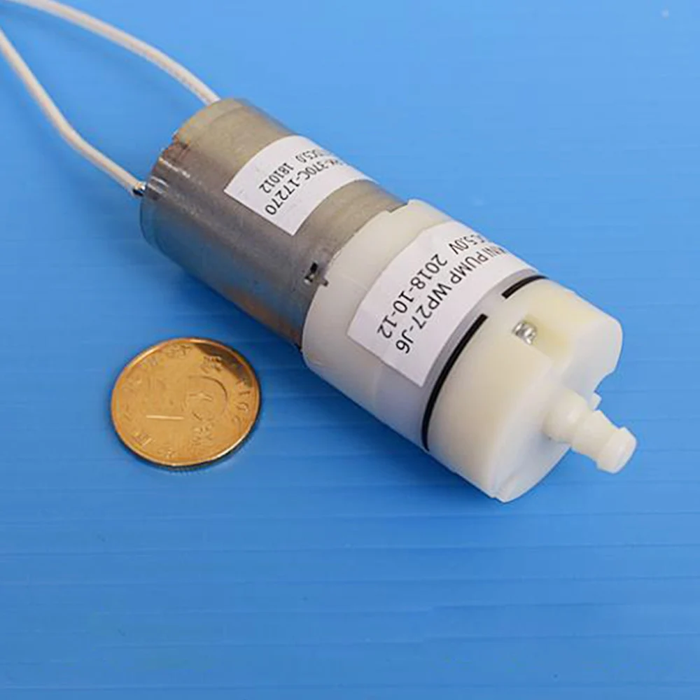 Wysokiej jakości Mini Monitor pompa membranowa DC 5V-12V wyciszenie duża objętość powietrza 370 pompa powietrza pompa tlenu akwarium medyczne akwarium dla
