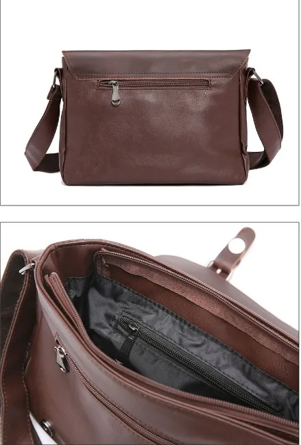 fashion  versatile Vintage postman Bag Shoulder Bag  messenger bag men ol business bag satchels bag