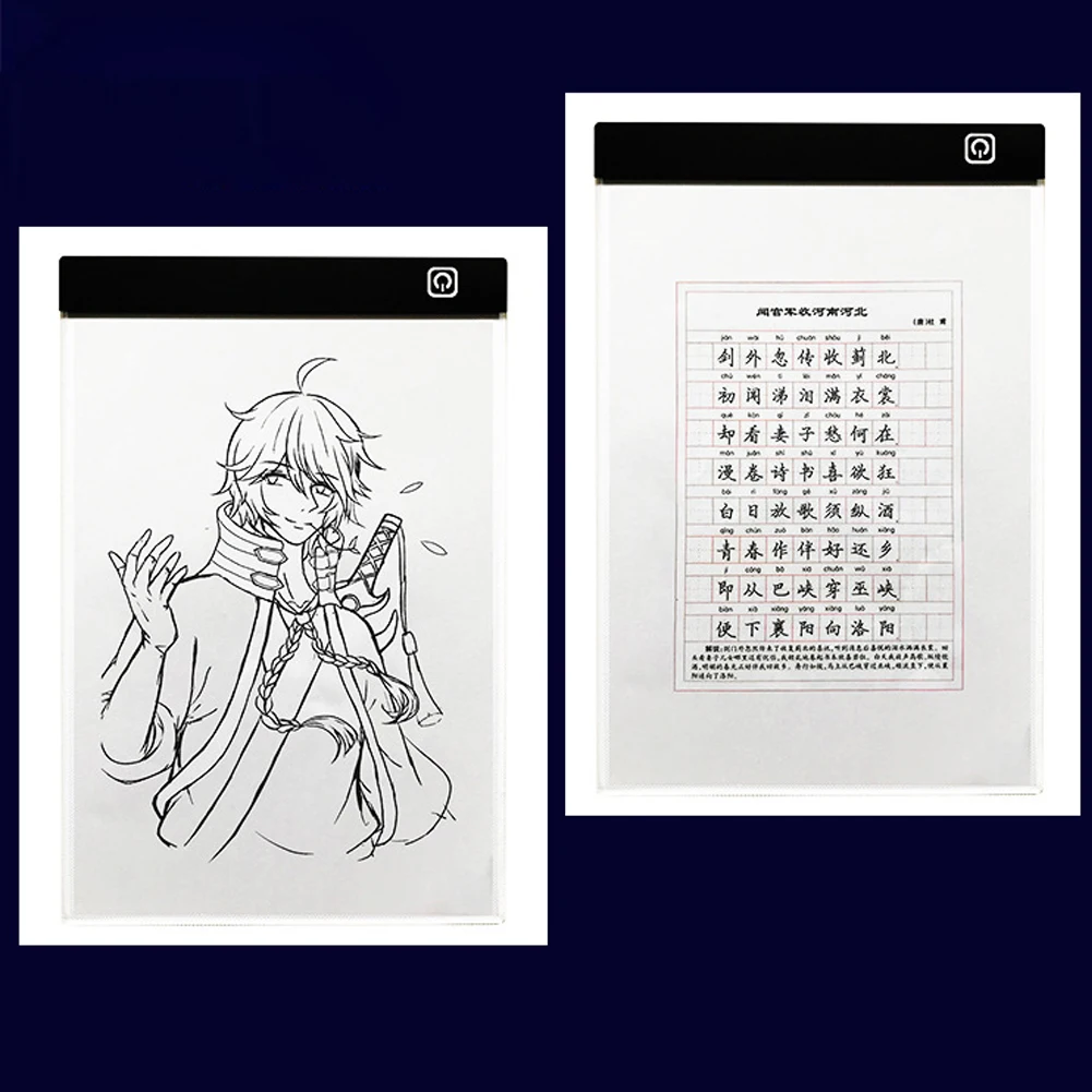 A4 Dimmable USB LED Menggambar Tablet Digital Graphics Pad Papan Gambar Copy Seni Elektronik Grafis Lukisan Meja Tulis