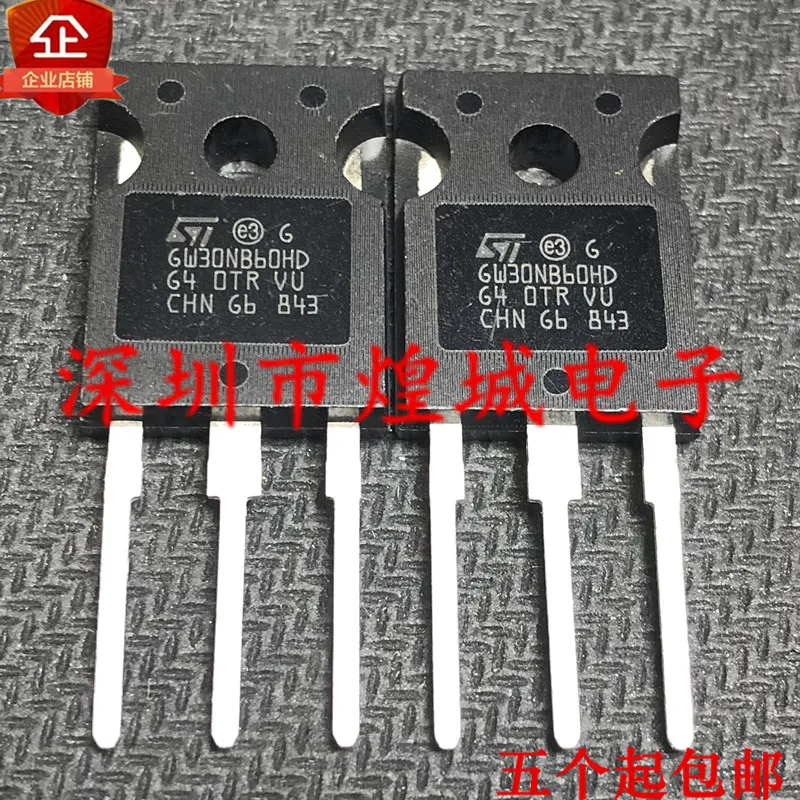 

10PCS GW30NB60HD STGW30NB60HD TO-247 600V 30A