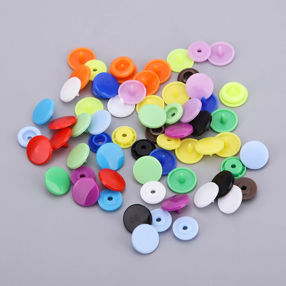 50 Sets T5 Plastic Snap Buttons For Baby Children Clothes DIY Sewing Accessories Press Button For Kids diapers/Bibs/Bags/Folder