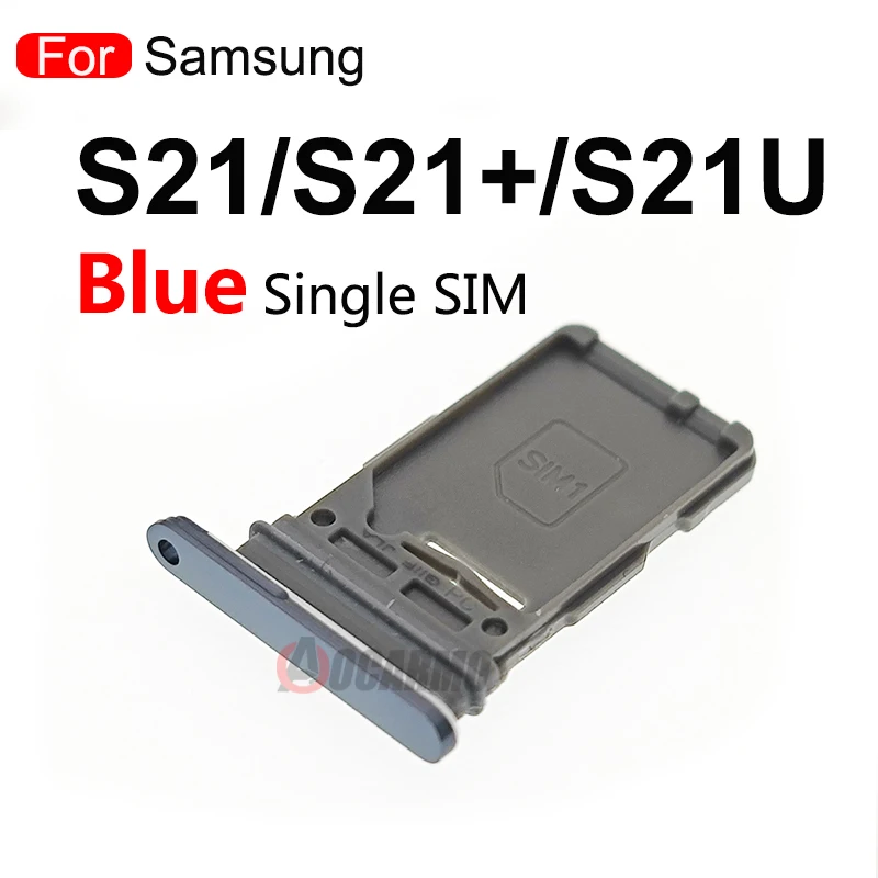 For Samsung Galaxy S21 Plus S21+ S21U S21 Ultra Single Dual SIM Card Sim Tray Card Slot Holder Replacement parts