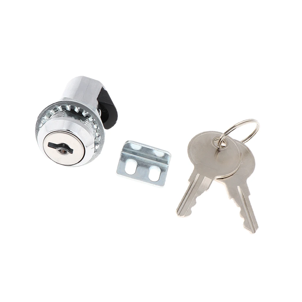 1 Piece Zinc Alloy Push to Close Latch With Key for Boat and Motorbike Glovebox